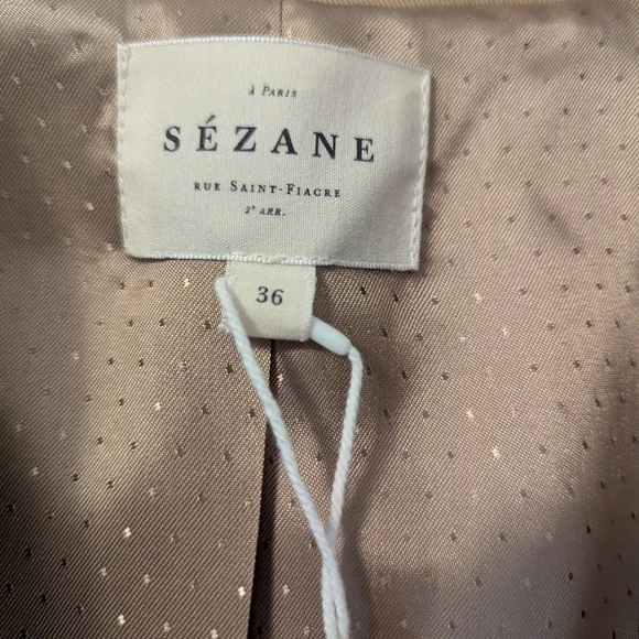 NWT Sezane Scott Trench Coat - Picture 7 of 7